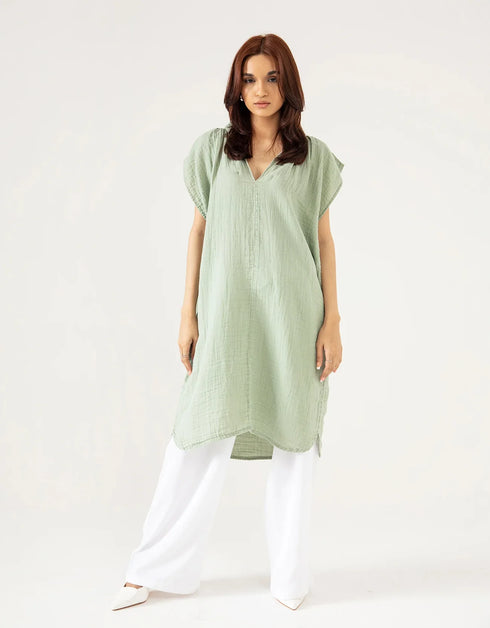 MUSLIN MIDI DRESS